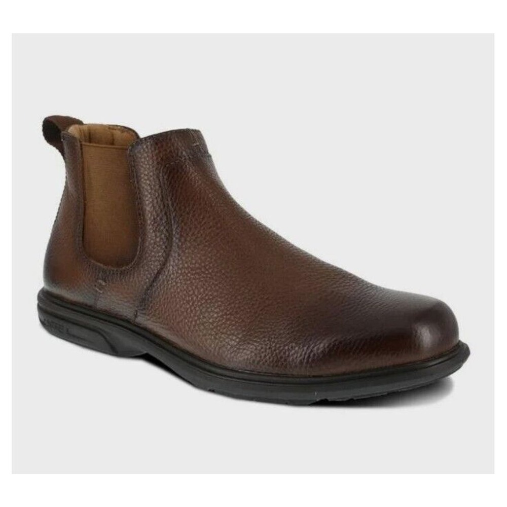 Florsheim Loedin Size 11.5D Brown Leather Work Boots Steel Toe New In Box Chukka
